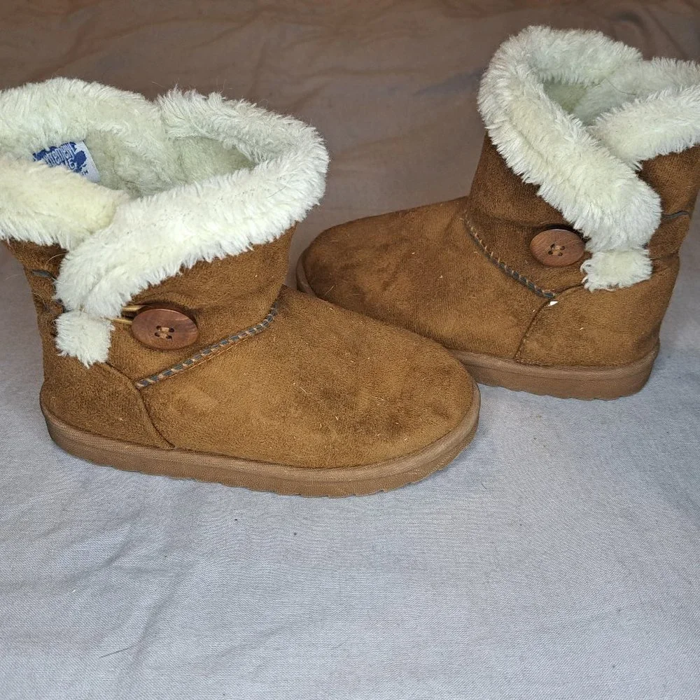 Tan Faux Fur Lined Boots Size 12